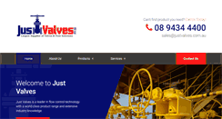 Desktop Screenshot of justvalves.com.au